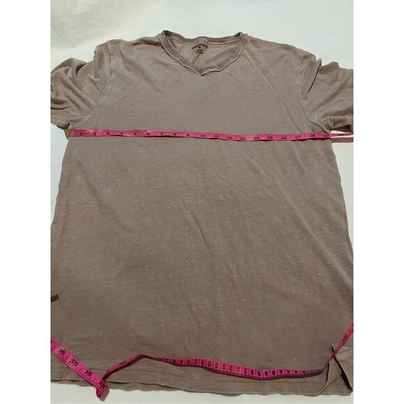 Martin Gordon 100% Linen, Tan long sleeve shirt unisex - Picture 3 of 5